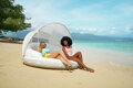 Intex Nafukovacie lehátko Canopy Island