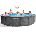 Bazén Intex Prism Frame Greywood 457 x 122 cm 