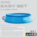 Bazén Intex Easy 366 x 91 cm bez filtrácie