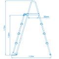 Bazénové schodíky Intex 122 cm bezpečnostné