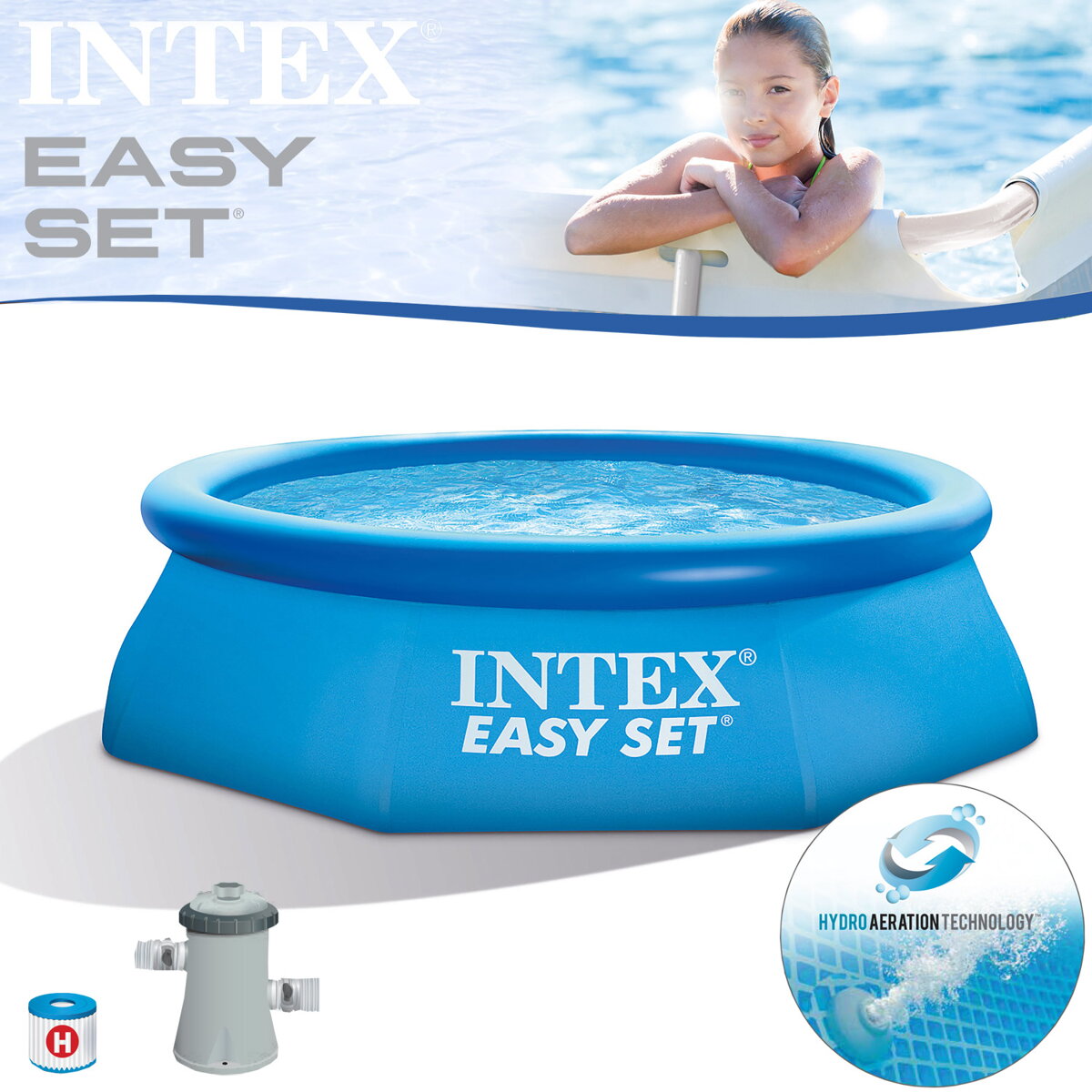 Bazen Intex Easy 305 X 76 Cm S Filtraciou