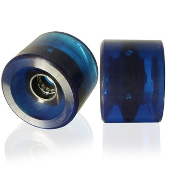 Kolieska pre longboardy 70x50mm LED modré