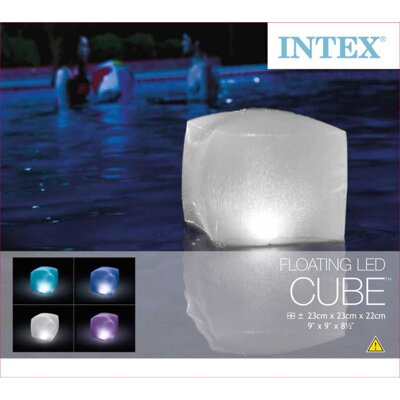 Svietiace LED kocka INTEX do bazénov