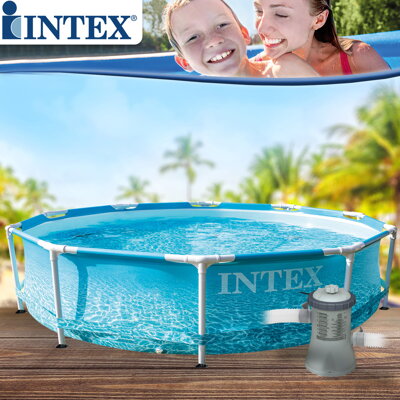 Bazén Intex Metal Frame Beachside 305 x 76 cm + filtrácia