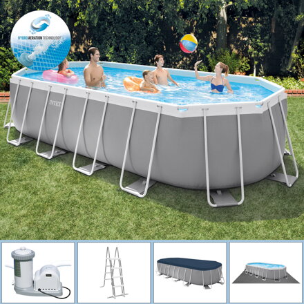 Bazén Intex Prism Frame Oval 610 x 305 x 122 cm