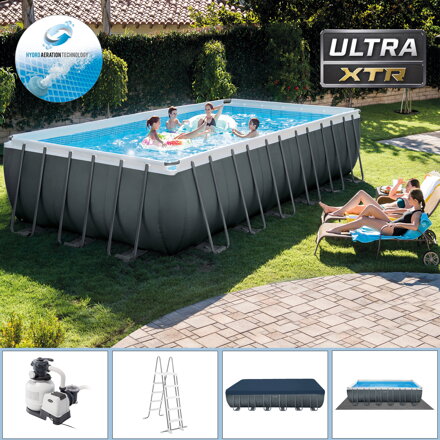 Bazén Intex Ultra Quadra XTR 732 x 366 x 132 cm s pieskovou filtráciou intex 