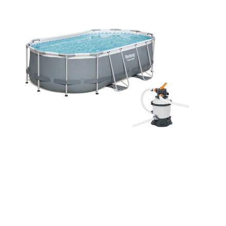 Bazén Steel Frame Pool 424x250x100 cm set s pieskovou filtráciou