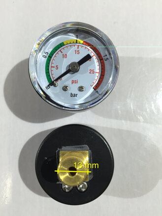 Manometer pre pieskové filtrácie