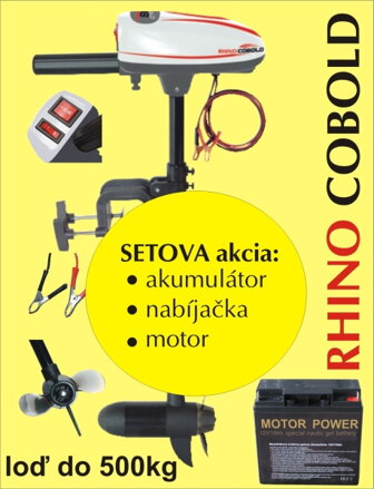 Rhino set Cobold + akumulator 17Ah/12V + nabíjačka