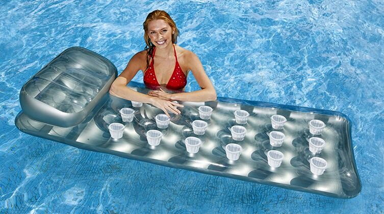 Nafukovacie lehátko Intex Suntanner strieborné Nafukovacie lehátko Intex Suntanner strieborné