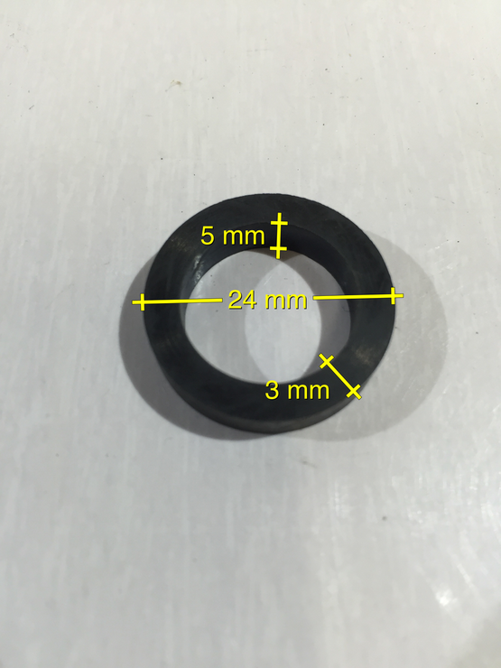 Tesnenie odtokového ventilu, Ø 24 x 3 mm pre filtrácie Intex Krystal Clear 