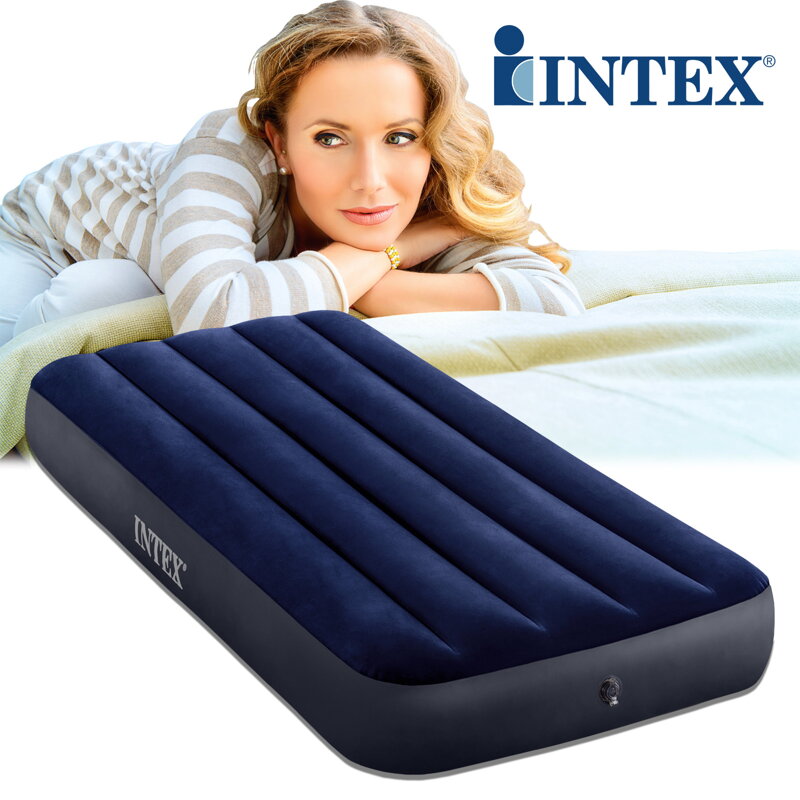 Nafukovací matrac Intex Clasik Downy Blue 76 x 191 x 25 cm