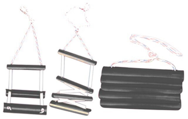 Povrazový rebrík pre člny 4-stupienkový