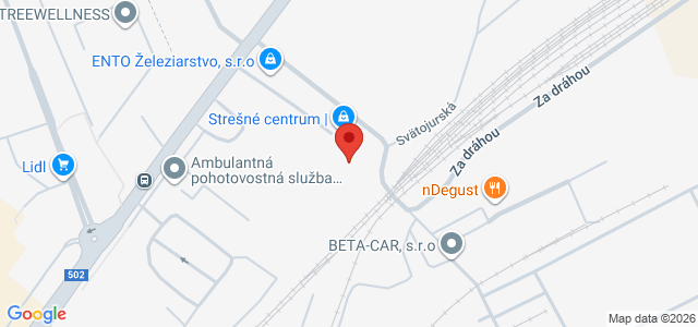 Google map: Bratislavská 79, 90201 Pezinok